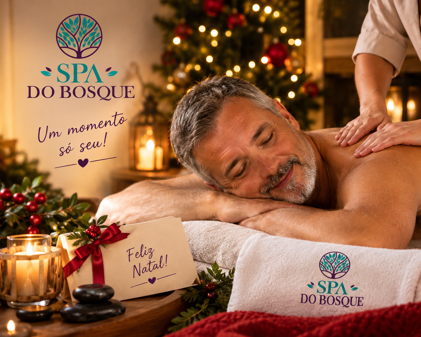 Massagem presente de Natal no Spa do Bosque em Guarulhos