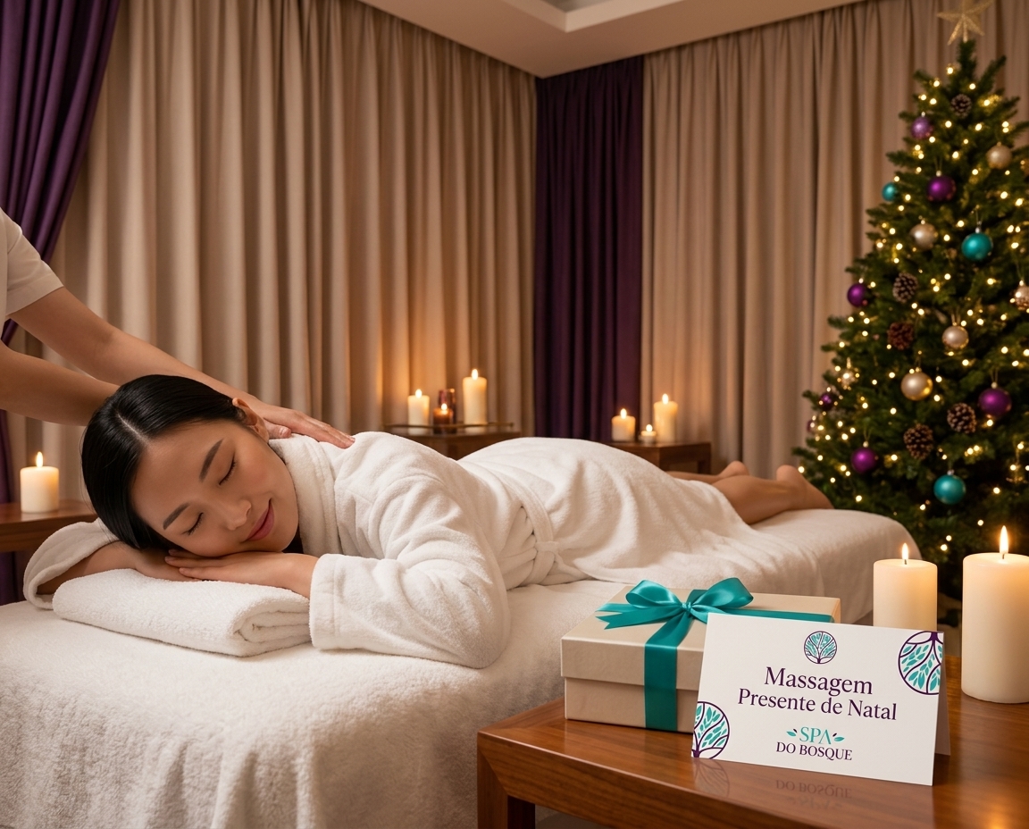 Massagem presente de Natal no Spa do Bosque em Guarulhos